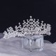 thumbnail image 5 of Corona de cristal, tiara de princesa, accesorios para el cabello de novia, tiara de diamantes de imitación, para niñas y mujeres, bodas, bailes, desfiles, fiestas de cumpleaños, Navidad (plata) Rojo Verde, 5 of 5