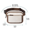 thumbnail image 4 of enjoywould Chest Bag Buckle Multifunction Adjustable Shoulder Strap High Capacity Zipper Closure Storage Tear-resistant Luxury Faux Leather Fanny Pack Women Accessory, 4 of 8
