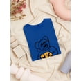 thumbnail image 3 of Teddy Bear Hand Drawn Smile Shaped T-Shirt Women -Image by Shutterstock, Female x-Large, 3 of 4