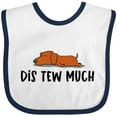 thumbnail image 3 of Inktastic Napping Dis Tew Much Daschund Weiner Dog Brown Boys or Girls Baby Bib, 3 of 4