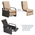 thumbnail image 2 of JP Outdoor Replacement Cushion for Indoor or Outdoor Adirondack or Rocking Chairs,Removable Washable Cover,Good Firmness,Water Repellent,Khaki, 2 of 9