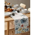 thumbnail image 2 of Table Runner Wildflower Table Decoration for Kitchen Dinning Blue Floral Plant Rustic Table Decoration for Indoor Outdoor Party Wedding Decor 13x72 Inch, 2 of 7