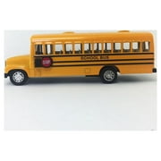 Kinsfun 6 Inch Yellow School Bus Diecast Model Play Vehicle, 3+ Yrs, 11.41 oz