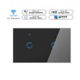 thumbnail image 3 of Interruptor táctil Wi-Fi de banda 1/2/3 Interruptor de control remoto de la aplicación del panel de luz de pared de sincronización de inteligencia inalámbrica Inevent DZ7208-03B, 3 of 7
