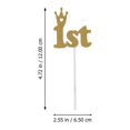 thumbnail image 3 of Golden Paper Cake Topper for Decoration 20Pcs Birthday Party Accessory, 3 of 4