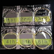 6Pcs Acoustic Guitar Strings Replacement Folk Guitar Steel String Phosphor Bronze Extra Light Bronze Acoustic Set