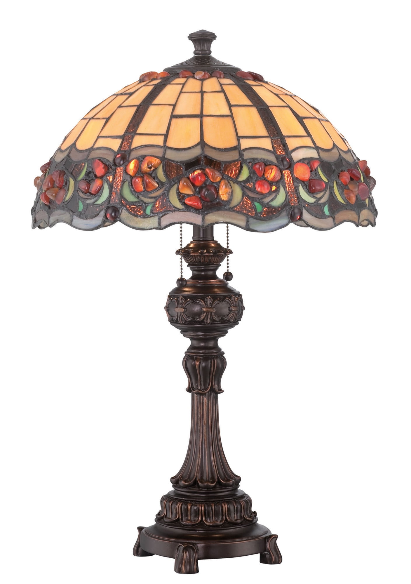 Deana 2 Light Table Lamp - Dark Bronze