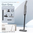 thumbnail image 4 of Cordless Vacuum Cleaner, Lightweight Hand Push Stick Vac with Strong Suction for Hardwood Floor Carpet Pet Hair, Multifunctional Handheld Design, Gray, 4 of 13
