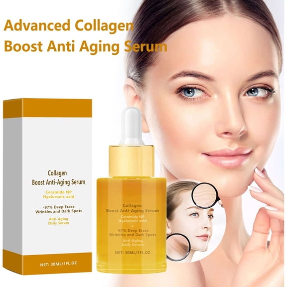 Kokovifyves Aging Serum Serum Collagen Aging Serum for Face Firm Skin Reduces Wrinkles 30ml