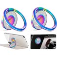 thumbnail image 2 of Soporte de anillo de metal para teléfono [paquete de 1], soporte de anillo para teléfono con purpurina brillante, [rotación de 360 grados] compatible con teléfonos inteligentes, 2 of 5