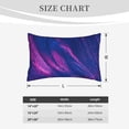thumbnail image 6 of Bixox Neon Gradient Blue Printed Pillow Protector,Super Soft Ideal for Home,Guests,Rentals - 16"x24", 6 of 8