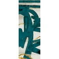 thumbnail image 2 of Alvarez, Cynthia 9x18 White Modern Wood Framed Museum Art Print Titled - Teal and Flare A, 2 of 4