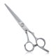thumbnail image 1 of Tijeras de peluquería profesionales de 6,5 pulgadas con cuchillas de corte de precisión y mango ergonómico desplazado., 1 of 5
