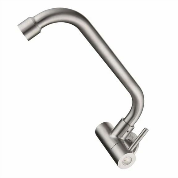 Single Cold Faucet Bathroom Mixer Tap Sink Lengthened Stainless Steel