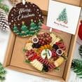 thumbnail image 2 of Custom Christmas Charcuterie Board Ornament – Wine & Cheese Ornament, Hostess Gift, White Elephant Exchange for Foodies, Xmas Gift, 2 of 5
