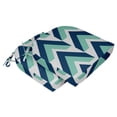 thumbnail image 2 of Vargottam Chaise à Manger en Forme de Coussin Imprimé Intérieur / Extérieurpadshome Décor Réversible & Machine Lavable DiningChairPad avec Attaches Chaîne - Lot de 2-Navy Bleu, Aigue-Marine, 2 of 8