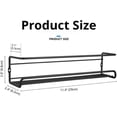 thumbnail image 6 of Carbon Steel Wall-Mounted Kitchen Spice Rack - 29cm/11.4" Thickened Carbon Steel Hanging Storage Shelves, No-Drill Spice Organizer for Cabinet Door, Industrial Strength Metal Rack for Spices (2pcs), 6 of 7