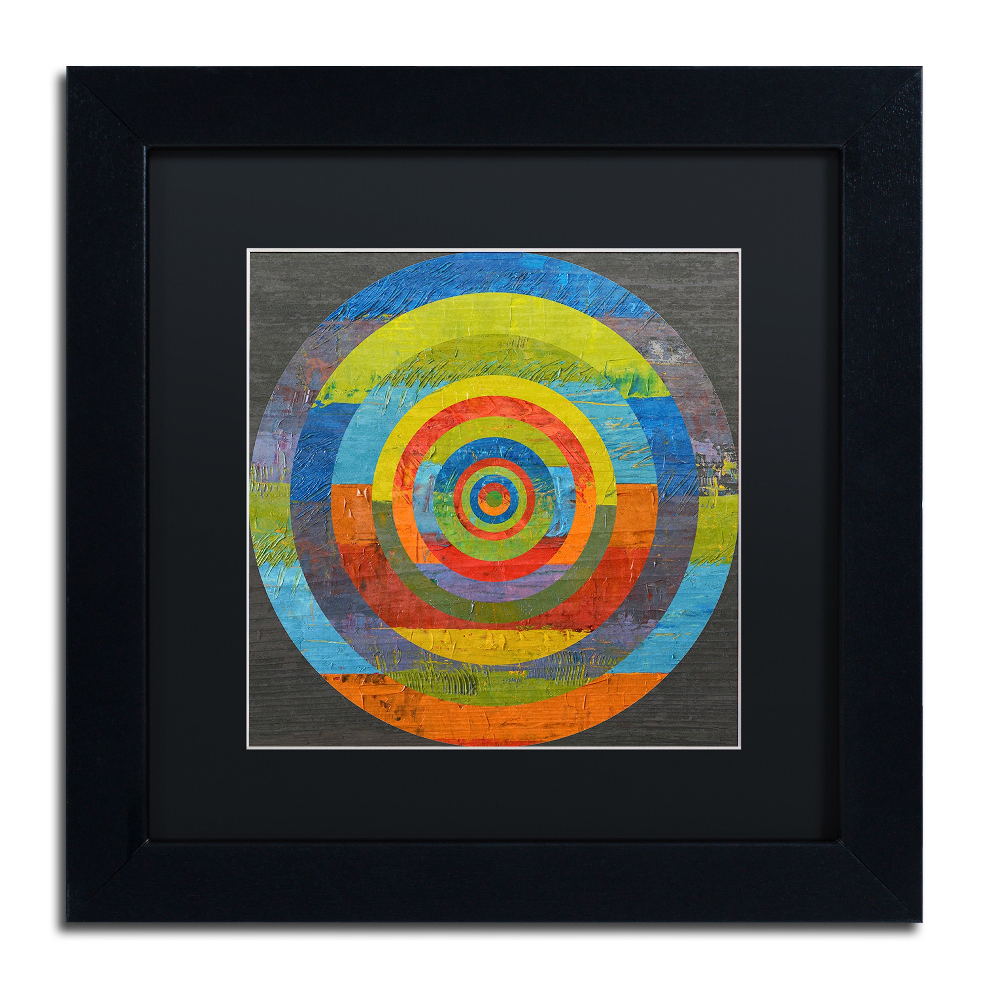 "Full Circle" Canvas Art by Michelle Calkins, Black Matte, Black Frame