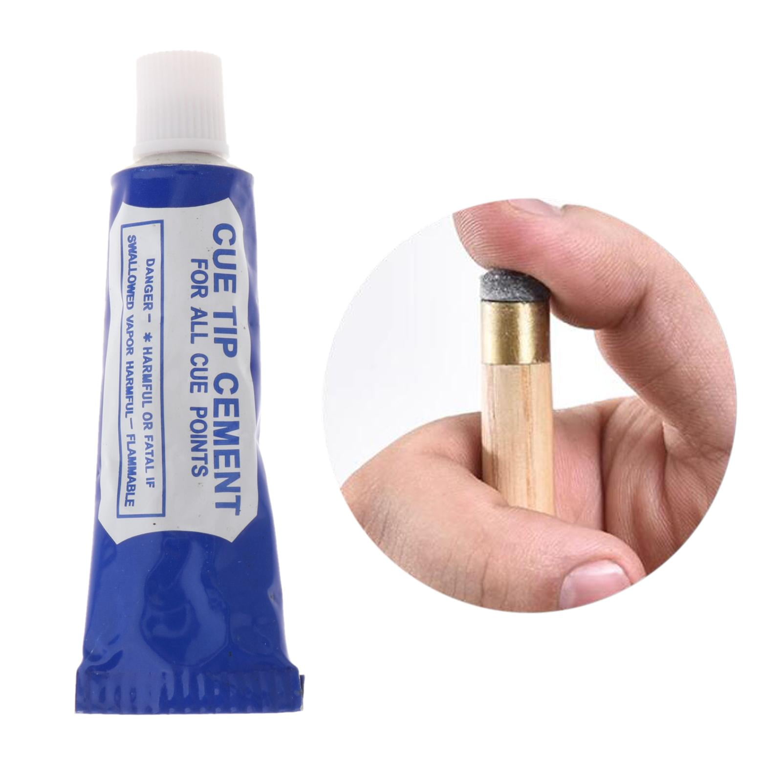 funtasica Glue for Pool Cue Tips Pool Cue Maintenance Multifunctional 16g Quick Drying Clear Glue Easy to Apply Snooker Cue Accessories