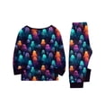 thumbnail image 5 of Matching Family Halloween Pajamas Set - 2026 Cute Ghost & Pumpkin Print Two-Piece Sleepwear Pjs - Family Matching Pajamas Soft Holiday Loungewear Halloween Matching Pajamas for Family, 5 of 6