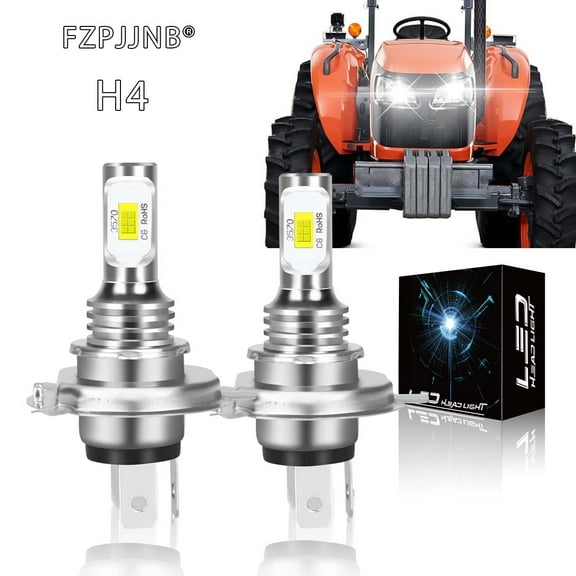 FZPJJNB H4 9003 for Kubota M L Mx Tractors 3c081-75810 White Led Headlights Bulb,YTB,C145