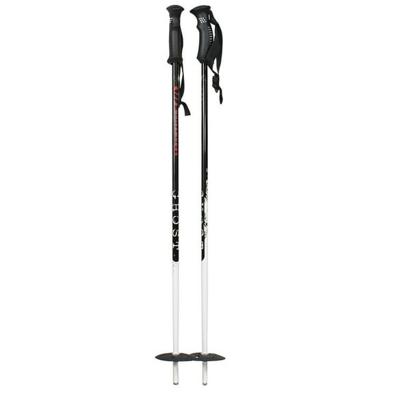 Whitewoods Ghost JUNIOR Alpine Downhill Ski Poles, White/Black, 32"-42"