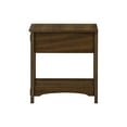 thumbnail image 2 of Monarch Specialties  Table D'appoint, Bout, Table D'appoint, Table De Nuit, 2 Niveaux, Étroit, Tiroir De Rangement, Placage Brun, Transitionnel, 2 of 8