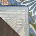 thumbnail image 6 of Nourison Aloha 9' x 12' Blue Sage Outdoor Floral Flatweave Indoor/Outdoor Area Rug, 6 of 9