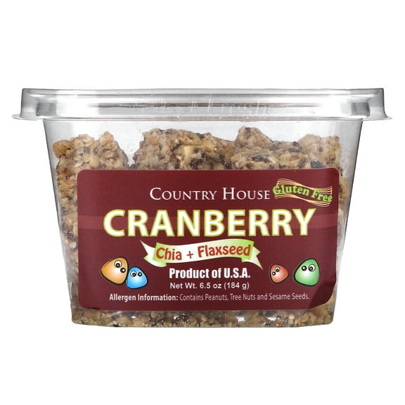 Country House Cranberry, Chia Flaxseed, 6.5 oz (184 g)