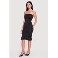 thumbnail image 2 of Women's Ruched Tube Dress with Ruffle Hem, 2 of 3