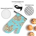 thumbnail image 3 of Sikiie World Travel Line Icons Map Oven Mitts and Pot Holders, Silicone Oven Gloves, Heat Resistant Oven Mitts 4Pcs Set, 3 of 6