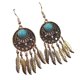 thumbnail image 1 of Guardurnaity 1 par de pendientes atrapasueños estilo Retro plumas oreja colgante largo hueco joyería exagerada accesorio de moda pendiente Ropa, zapatos y accesorios Miscelánea Oro Guardurnaity AP009643-01, 1 of 6