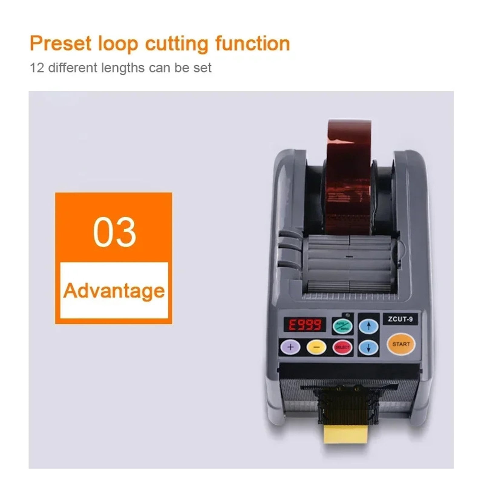 Automatic Tape Dispenser Electric Adhesive Tape Cutting Machine, Double Sided Cutter Packing Machine Adhesive Slitting ,High Efficiency