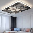 thumbnail image 2 of Gold Black Flower Magnetic Fluorescent Light Covers for Ceiling Lights 2x4Ft, Blossoming Botanical Prints Leaf Office Classroom Kitchen Drop Ceiling Light Covers Lighting Filters Shade Panel 2 Packs, 2 of 9