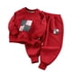thumbnail image 2 of Cowsor 2PC Set for Children Boy Girl Match Kawaii Thermal 2 Piece Tops Tshirts Lingeries Pants Loungewear 2PC Sets Child, 2 of 5