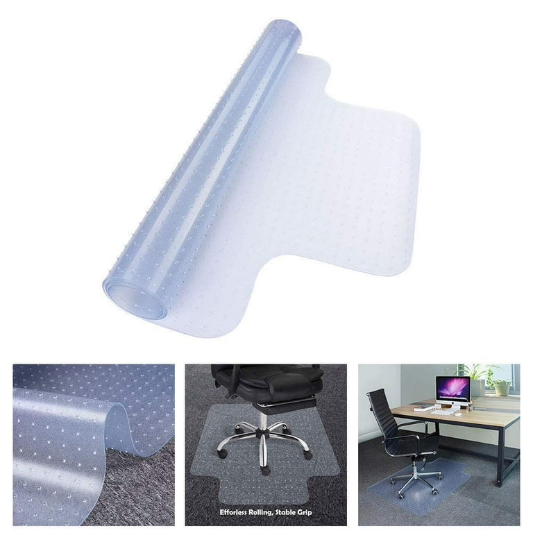 36 x 48 Home Office Chair PVC Floor Mat Studded Back with Lip