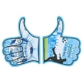 thumbnail image 2 of Foam Finger Cheering Gloves, EVA Fan Hand Gloves Lightweight Comfortable Reusable Sports Supporter Accessory Easy Wave Durable Design for Stadium Events Parties Team Fans, 2 of 5