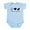 Sky Blue, variant on CafePress - Peace, Love, Doodles Baby Light Bodysuit - Baby Light Bodysuit, Size Newborn - 24 Months