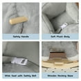 thumbnail image 5 of CPC Certified 1-3 Years Rocking Elephant Toy - Lullaby Puppets & Safety Belt (Grey), 5 of 9