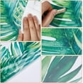 thumbnail image 6 of 4 Sheets 4 Styles Plant Leaves Toilet Stickers Self-Adhesive Toilet Seat Lid Stickers Decals PVC Waterproof Bathroom Wall Sticker Toilet Cover Decor Decal Removable for Toilet WC Restroom, 6 of 9