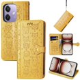 thumbnail image 2 of Funda Cartera FOXDOCK para OPPO A40 4G , Flip PU con Relieve de Gatos y Perros, Tarjetero y Soporte, 2 of 6
