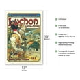 thumbnail image 2 of Fast And Luxurious Trains To Luchon France - Vintage Railroad Travel Poster by Alphonse Mucha c.1895 - Master Art Print (Unframed) 13in x 19in, 2 of 3
