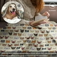 thumbnail image 5 of Fleece Throw Blanket for Couch Sofa, Fuzzy Soft Cozy Blankets and Throws Warm Lightweight Plush Lap Blanket for Women Men, 50 x 60 inches, Cute Cat Blankets, 5 of 6