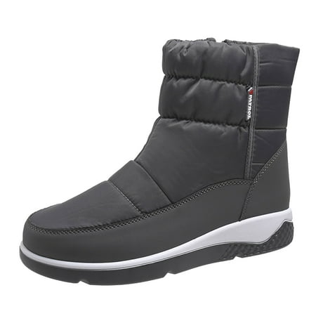 

Ki-8Jcud Women S High Top Thick Sole Boots Non-Slip Rubber Sole Fashion Autumn And Winter Women Snow Boots Thick Bottom Non Slip Round Toe Side Zipper Warm Comfortable Boots For Women Snow E Cold Sn