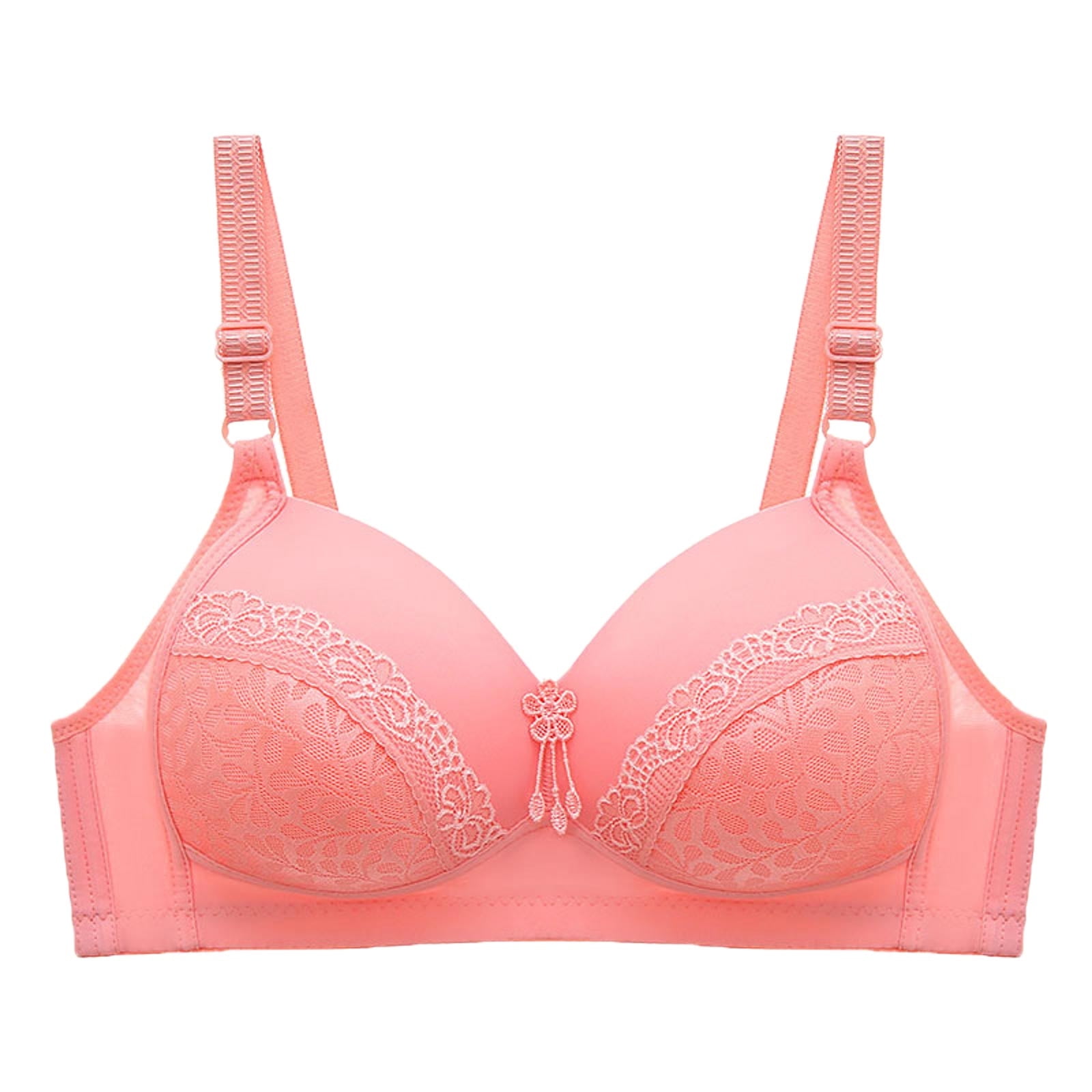 Padded Bras for Women Double with Straps Tagless Wear Underwire
