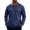 Navy, variant on TOUMENY Men Zip Up Jacket Casual Lightweight Slim Fit Collared Long Sleeve Coat with Pocket Outdoor Travel Spring Fall Winter Jackets for Men Army Green XXXL