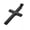 Black, variant on 925 Sterling Silver Simple Unisex Mens Cross Pendant