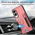 thumbnail image 5 of Phone Case for Samsung Galaxy S25 Edge 5G Wallet Cell Cover with Tempered Glass Screen Protector Slim Lanyard Wrist Strap RFID Ring Stand Credit Card Holder Slot S25Edge 25S S 25 25Edge 6.66 Pink, 5 of 12