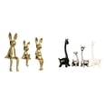 thumbnail image 1 of Escultura de figura,Estatua sentada,figura,escultura,adorno,Estatua de ciervo alce,Estatua de jirafa de cerámica,decoración moderna para el hogar,Figuras de animales:, 1 of 8