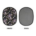 thumbnail image 2 of Naloa Snake And Floral1 Silicone Pot Holders, Oven Mitts Heat Resistant Hot Pads, Non Slip Pot Holder for Kitchen Baking and Cooking 9.4 x 7.5 Inches, 2 of 7